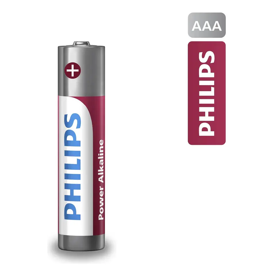 Pack 2 Pilas AAA (Triple A) Alcalinas LR03P2B Philips 2