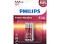 Pack 2 Pilas AAA (Triple A) Alcalinas LR03P2B Philips - Miniatura 6