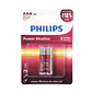 Pack 2 Pilas AAA (Triple A) Alcalinas LR03P2B Philips - Miniatura 6