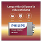 Batería Pila 9v Rectangular 6LR61P1B Alcalina Philips - Miniatura 5