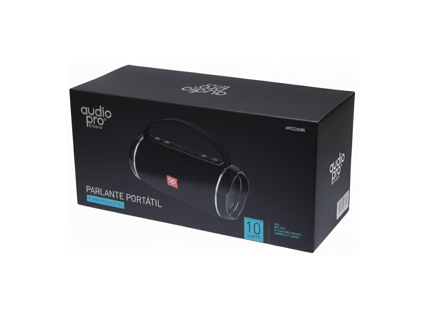 Parlante Inalámbrico BT Audiopro Usb/Sd AP02065BK Negro 4