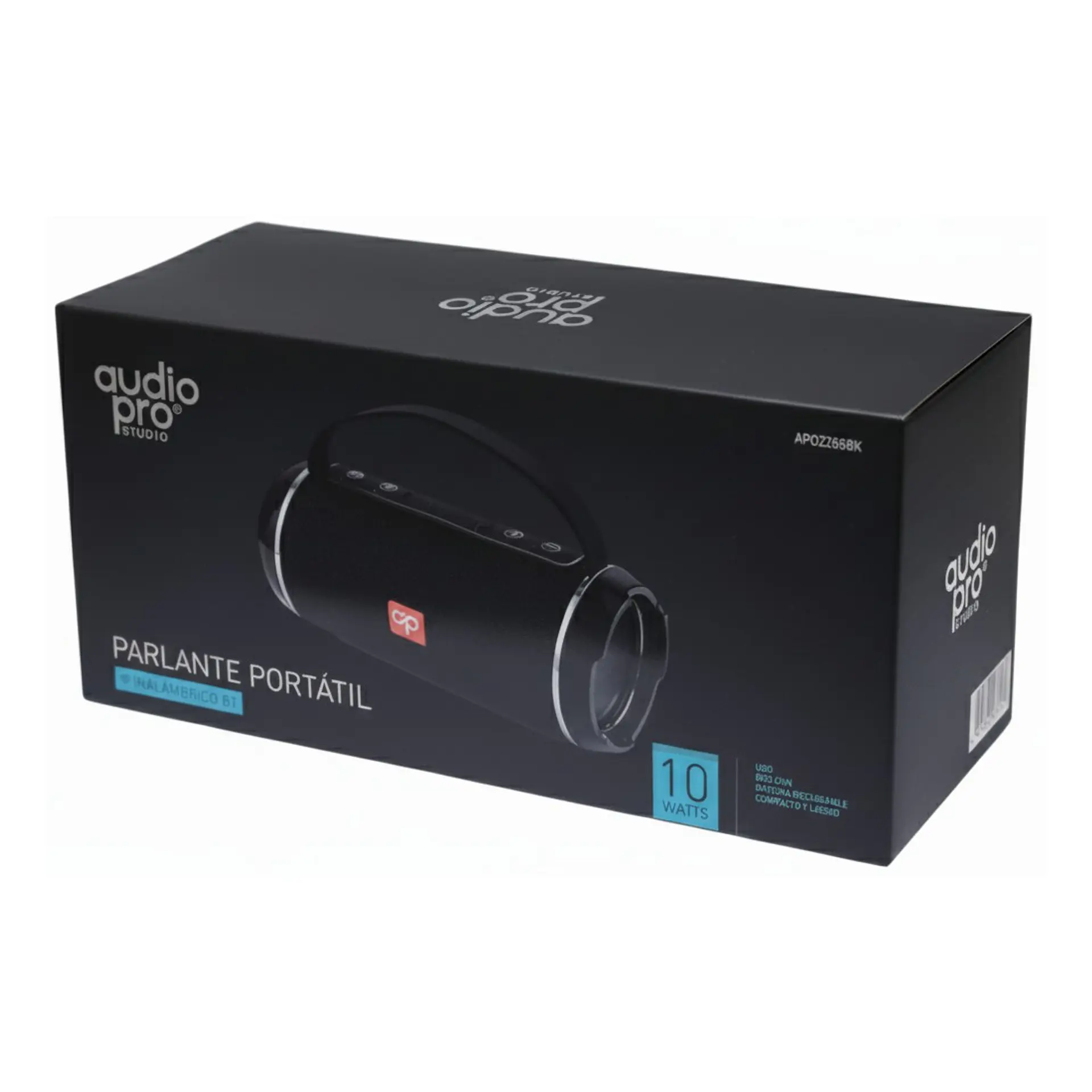 Parlante Inalámbrico BT Audiopro Usb/Sd AP02065BK Negro 4