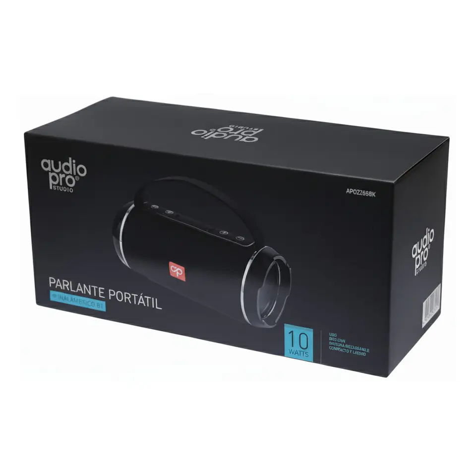 Parlante Inalámbrico BT Audiopro Usb/Sd AP02065BK Negro 4