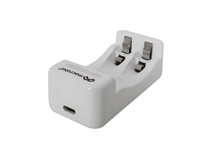 Cargador + 2 pilas AA Micro-USB 2300mha Macrotel 2