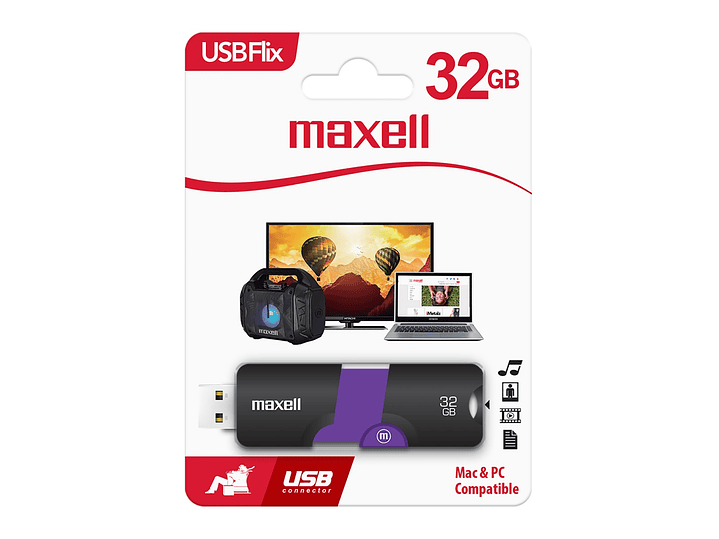Pendrive 32GB Maxell USBFlix 2.0 1