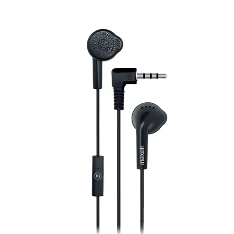 Audífonos Stereo Earbuds con Mic EB-MIC 3.5mm Maxell Negro