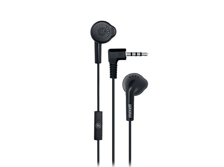Audífonos Stereo Earbuds con Mic EB-MIC 3.5mm Maxell Negro 1