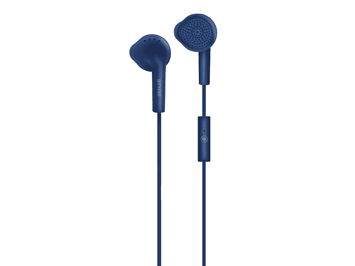 Audífonos Stereo Earbuds con Mic EB-MIC 3.5mm Maxell Azul 2