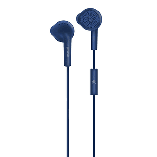 Audífonos Stereo Earbuds con Mic EB-MIC 3.5mm Maxell Azul