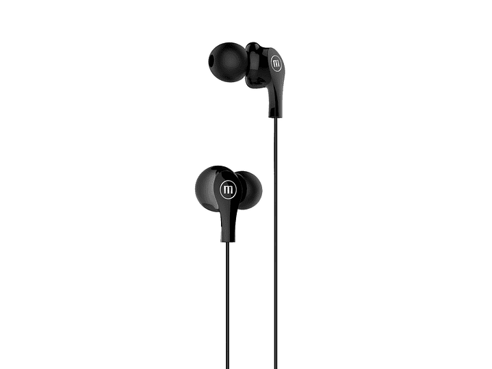 Audífonos Ultra Bass In-Mic 3.5mm Con Micrófono Maxell Negro 2