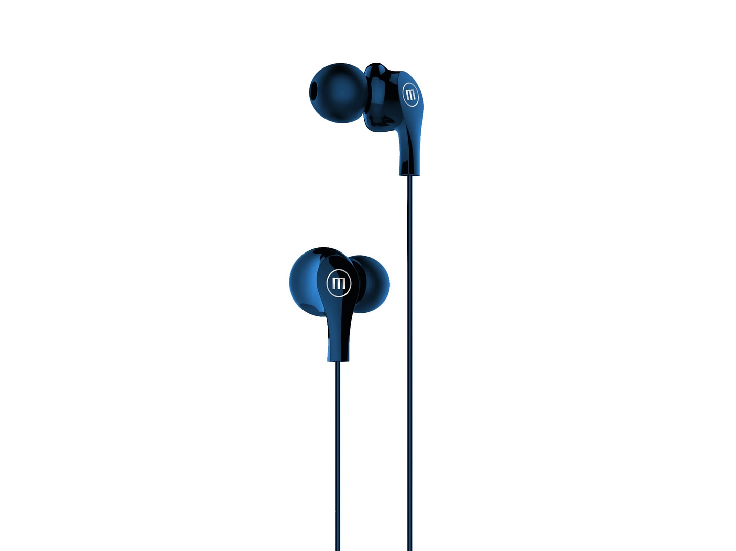 Audífonos Ultra Bass In-Mic 3.5mm Con Micrófono Maxell Azul 2