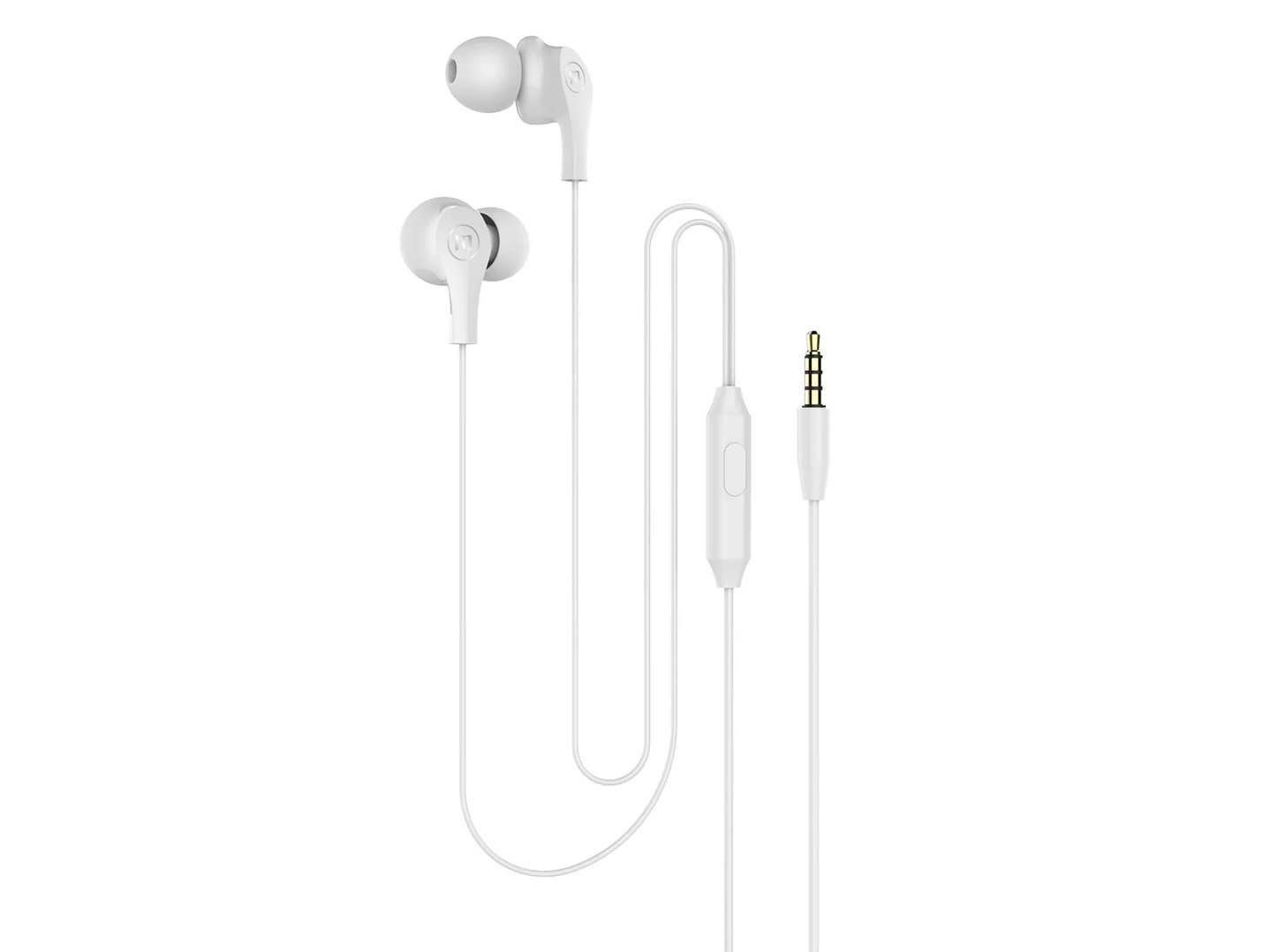 Audífonos Ultra Bass In-Mic 3.5mm Con Micrófono Maxell Blanco 1