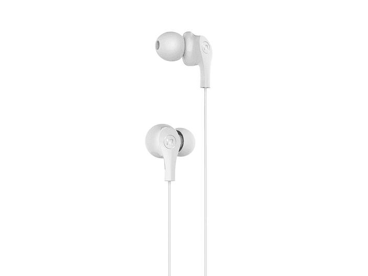 Audífonos Ultra Bass In-Mic 3.5mm Con Micrófono Maxell Blanco 2
