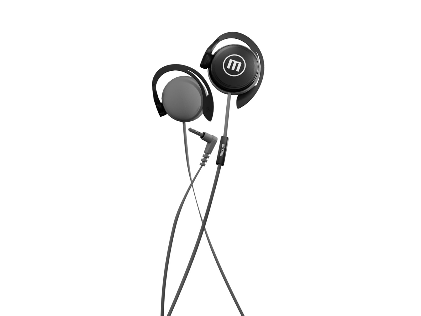 Audífonos De Gancho Con Mic EC-155 Earhook Maxell Negro 1