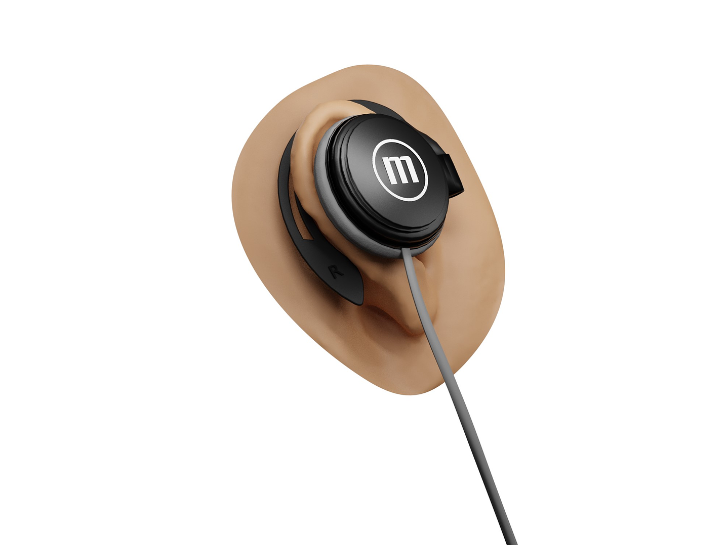 Audífonos De Gancho Con Mic EC-155 Earhook Maxell Negro 3