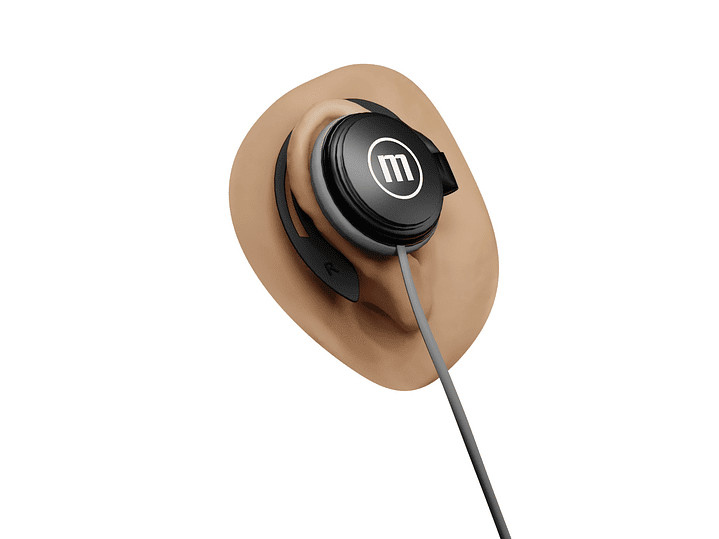 Audífonos De Gancho Con Mic EC-155 Earhook Maxell Negro 3