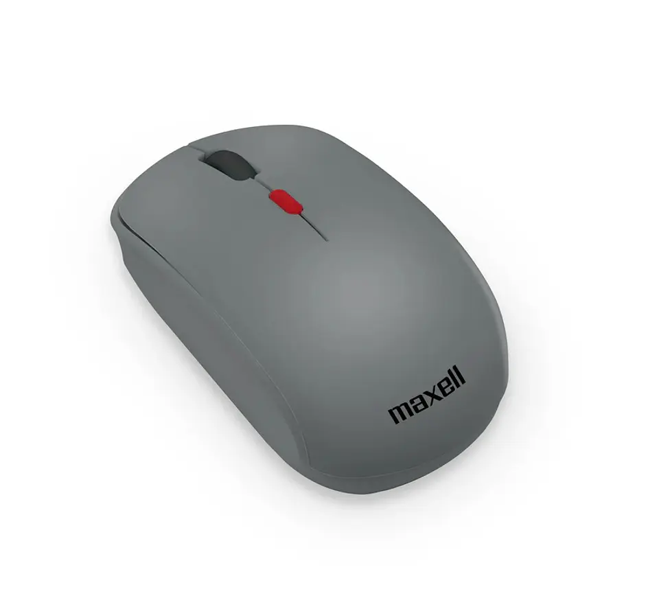 Mouse Inalámbrico Ergonómico 1600 DPI MOWL-100 Maxell Gris 2