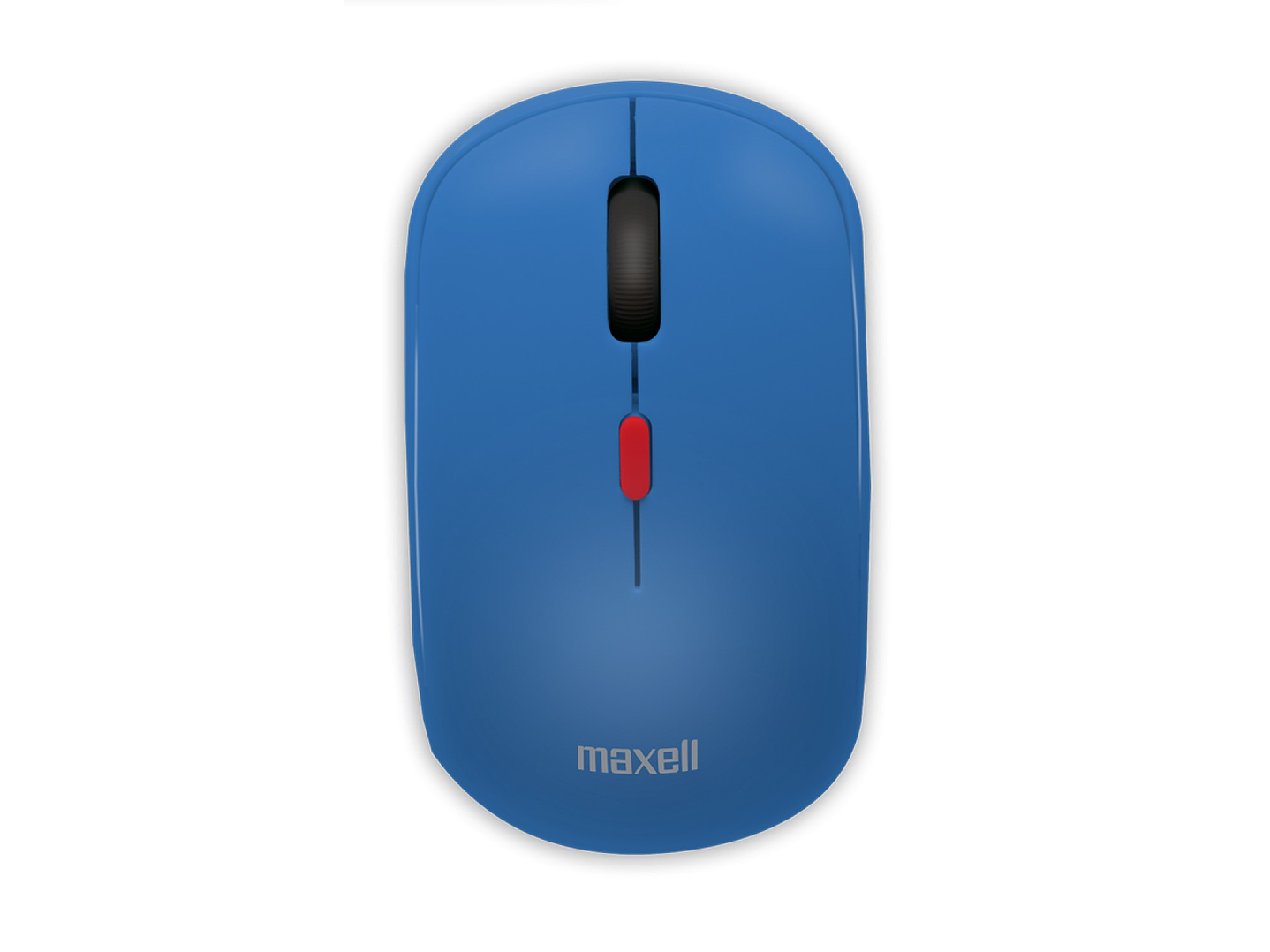 Mouse Inalámbrico Ergonómico 1600 DPI MOWL-100 Maxell Azul 1