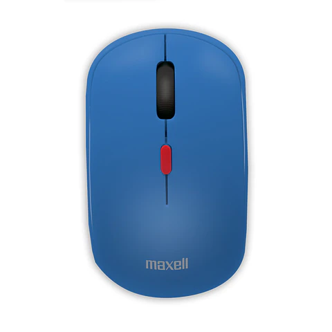Mouse Inalámbrico Ergonómico 1600 DPI MOWL-100 Maxell Azul