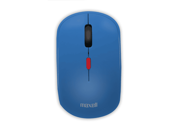 Mouse Inalámbrico Ergonómico 1600 DPI MOWL-100 Maxell Azul 1