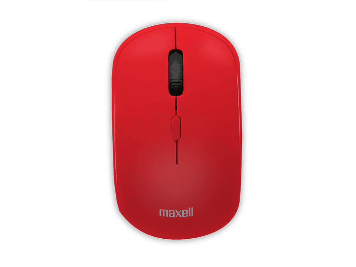 Mouse Inalámbrico Ergonómico 1600 DPI MOWL-100 Maxell Rojo 1