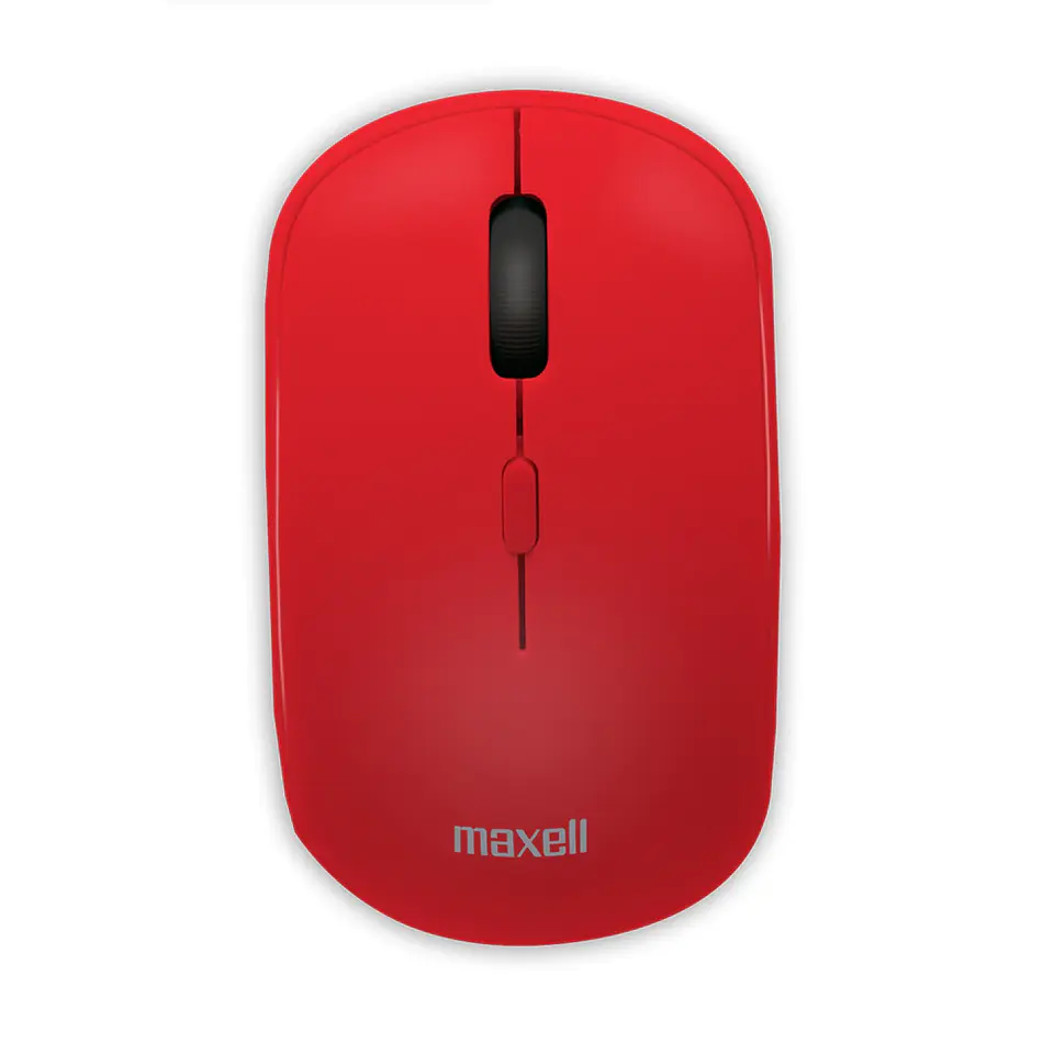 Mouse Inalámbrico Ergonómico 1600 DPI MOWL-100 Maxell Rojo 1