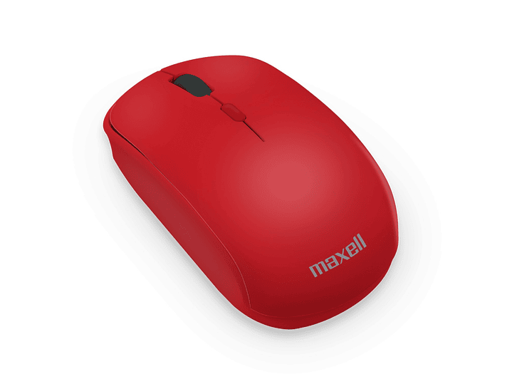 Mouse Inalámbrico Ergonómico 1600 DPI MOWL-100 Maxell Rojo 2