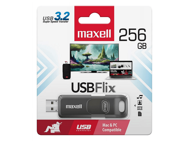 Pendrive USB Maxell FLIX 256GB 3.2 1