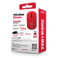 Mouse Inalámbrico Ergonómico 1600 DPI MOWL-100 Maxell Rojo - Miniatura 4
