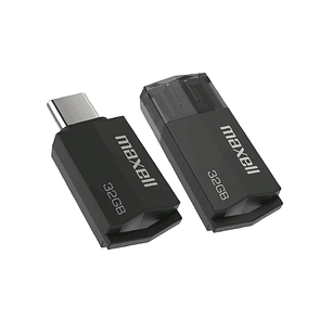Pendrive Maxell USBTC Tipo C 32gb 3.2 Negro