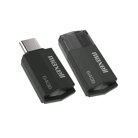 Pendrive Maxell USBTC Tipo C 64gb 3.2 Negro
