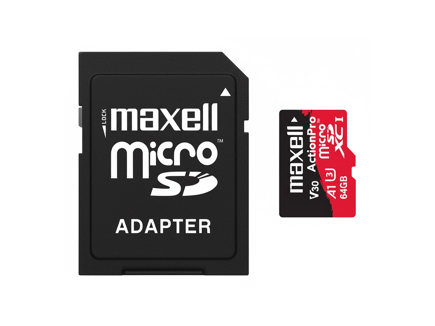 Tarjeta MicroSD Maxell 64GB UH-3 8K 100mb V30 3