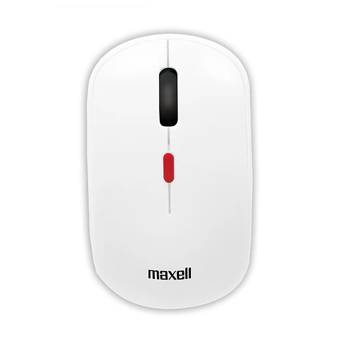 Mouse Inalámbrico Ergonómico 1600 DPI MOWL-100 Maxell Blanco