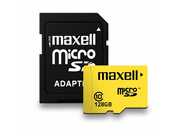 Tarjeta Micro SD Maxell 128GB CLASE 10 3