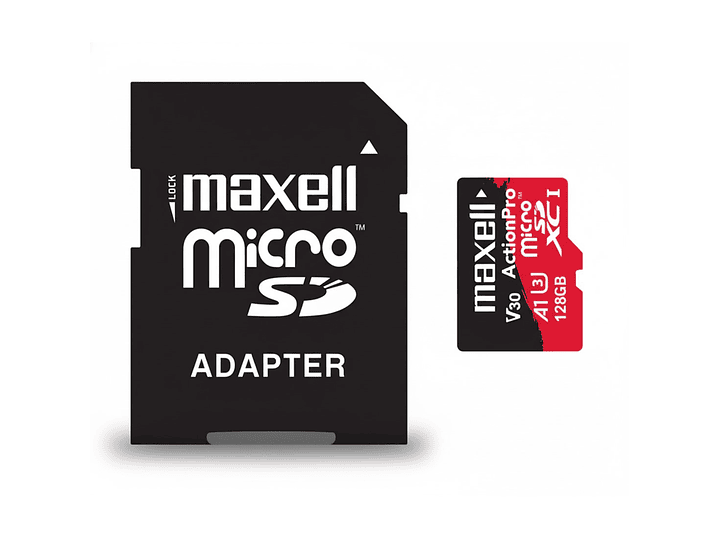 Tarjeta MicroSD Maxell 128GB UH-3 8K 100mb V30 2