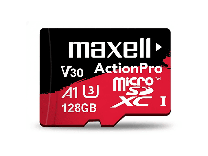 Tarjeta MicroSD Maxell 128GB UH-3 8K 100mb V30 3