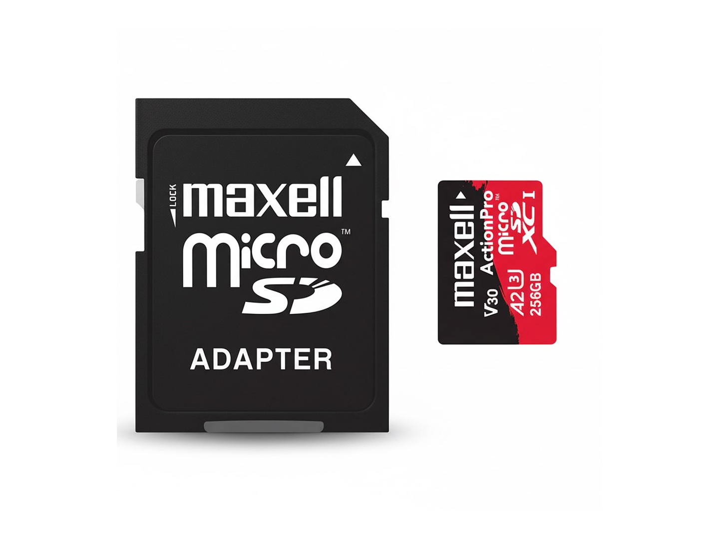 Tarjeta MicroSD Maxell 256GB UH-3 8K A2 180MB/S 2