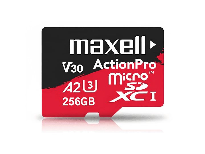 Tarjeta MicroSD Maxell 256GB UH-3 8K A2 180MB/S 3