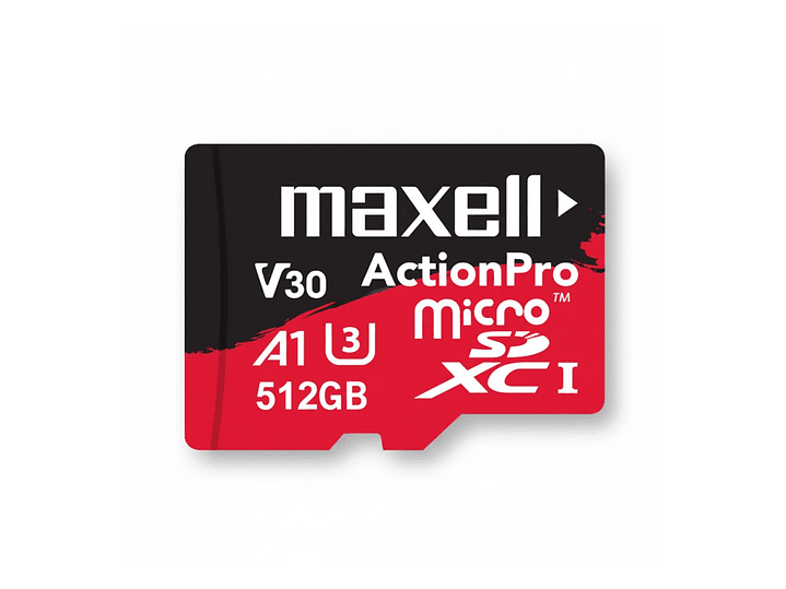 Tarjeta MicroSD Maxell 512GB UH-3 8K 100mb V30 2