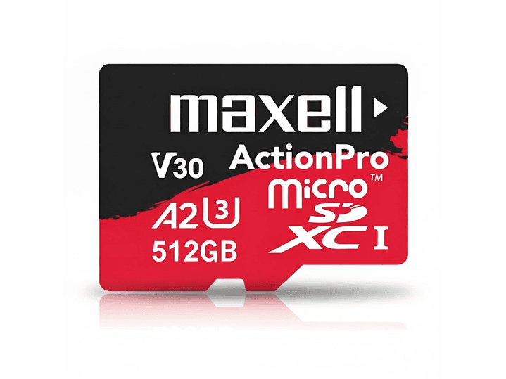 Tarjeta MicroSD Maxell 512GB UH-3 8K A2 180MB/S 2