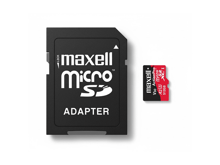 Tarjeta MicroSD Maxell 512GB UH-3 8K A2 180MB/S 3