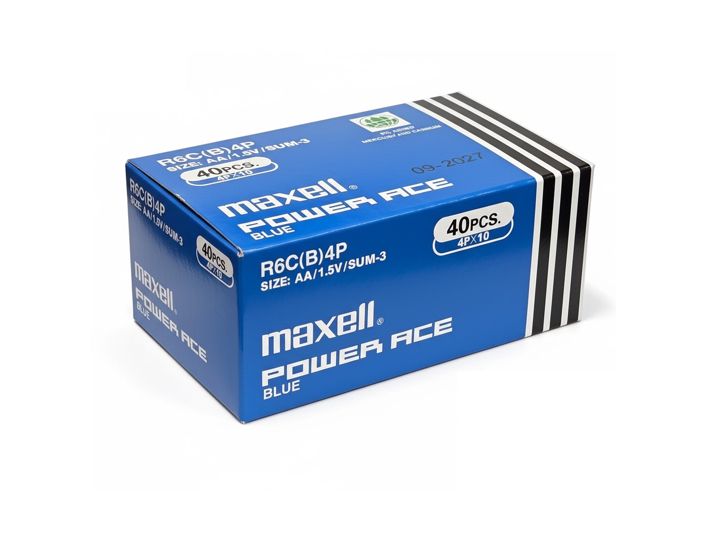 Pack 40 Pilas Carbón Maxell AA Power Ace Blue 2