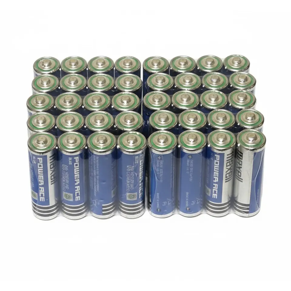 Pack 40 Pilas Carbón Maxell AA Power Ace Blue 3