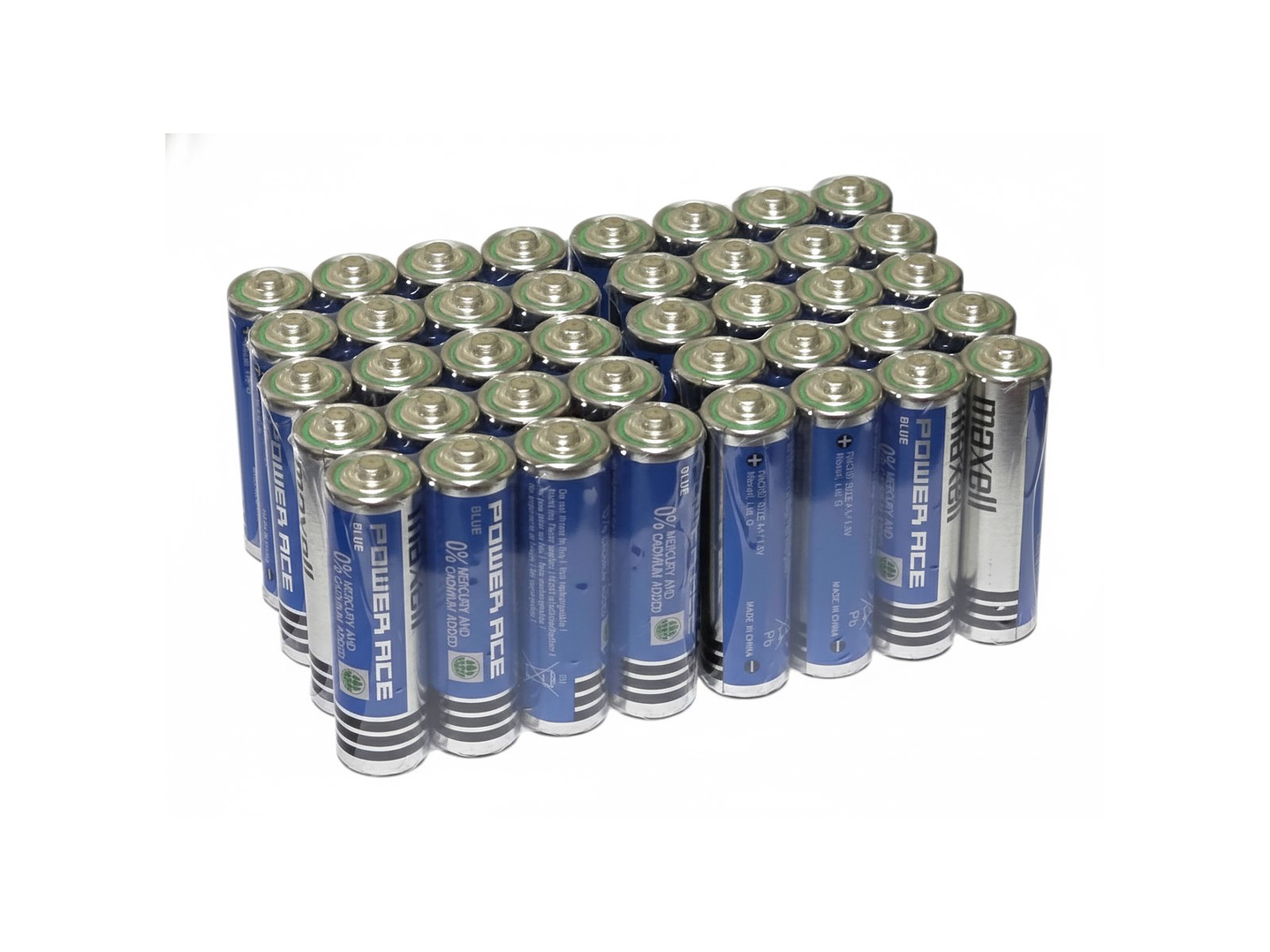 Pack 40 Pilas Carbón Maxell AA Power Ace Blue 5