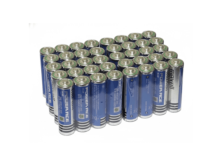 Pack 40 Pilas Carbón Maxell AA Power Ace Blue 5