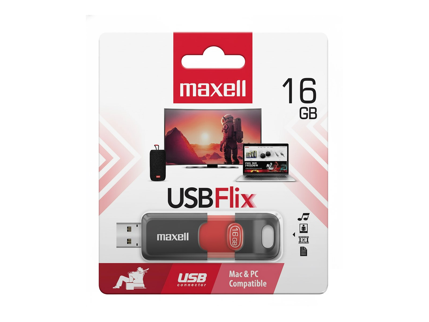 Pendrive Maxell USB FLIX 16GB 2.0 1