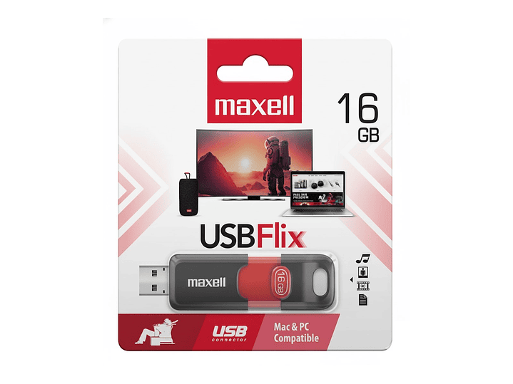 Pendrive Maxell USB FLIX 16GB 2.0 1
