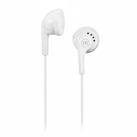 Audífono Stereo Buds Maxell EB-95 jack 3.5mm Blanco