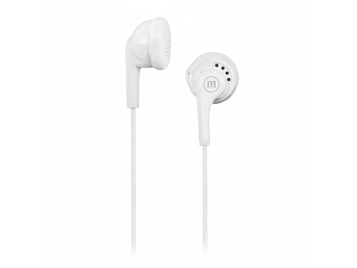 Audífono Stereo Buds Maxell EB-95 jack 3.5mm Blanco 2