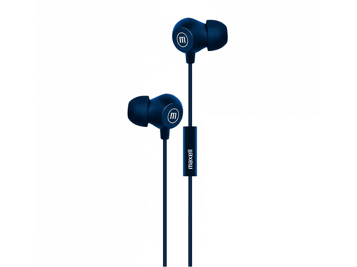 Audífonos Maxell INBAX Con Mic In Ear 3.5mm Azul 1